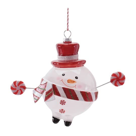 Melrose 5" Snowman with Candy Ornaments, 6ct.